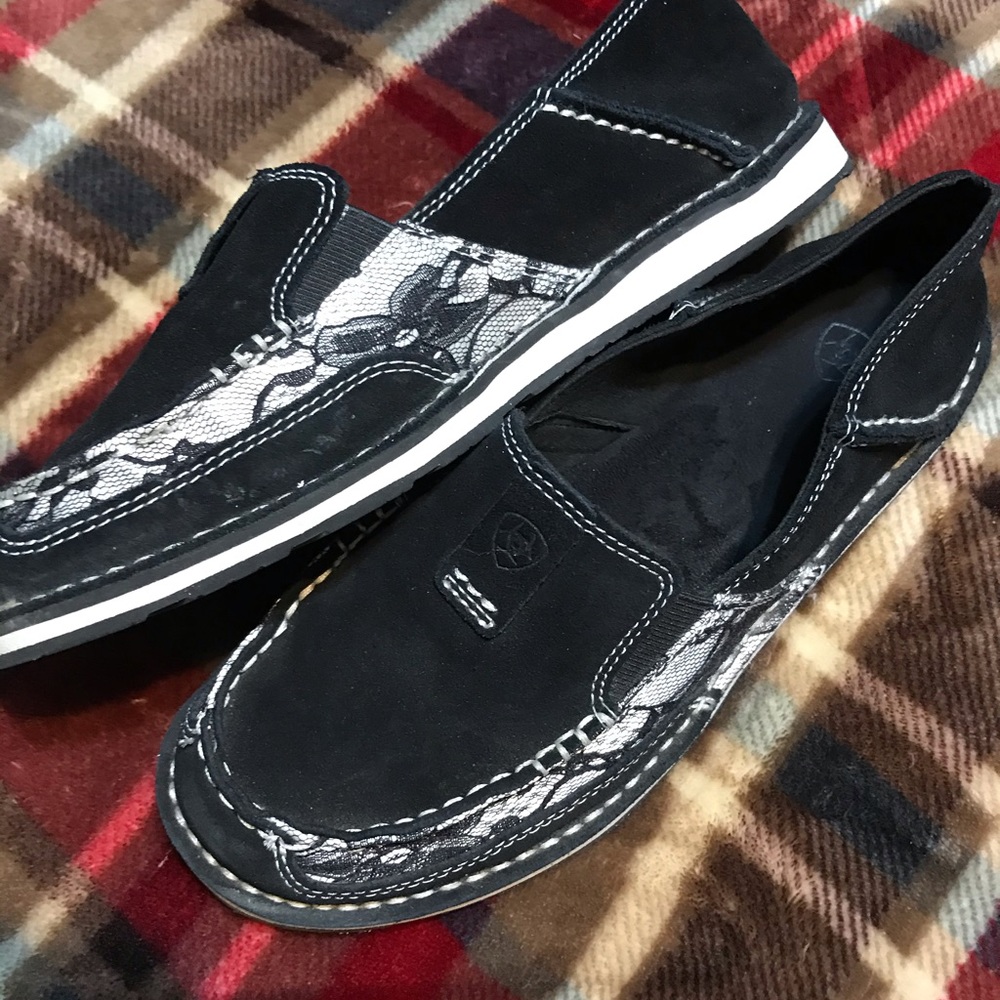 Ariat Cruisers - Black Suede with Lace